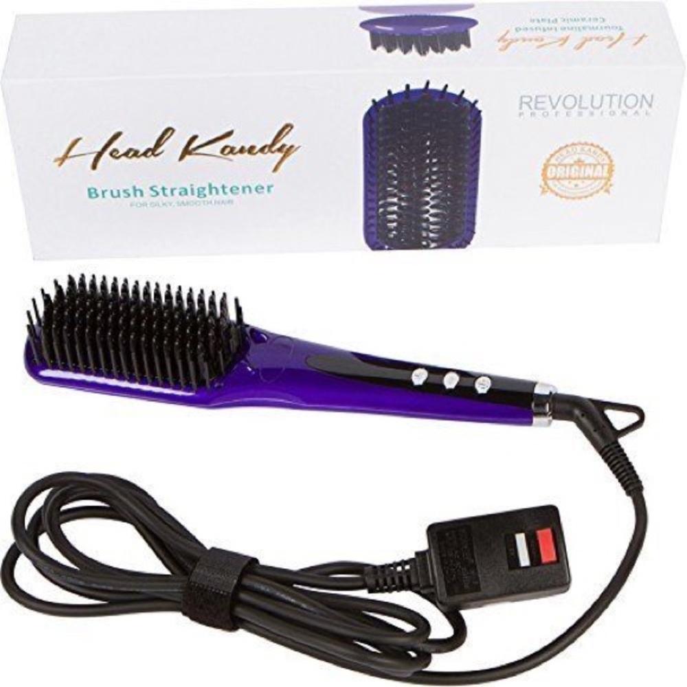 Headkandy brush hair straightener